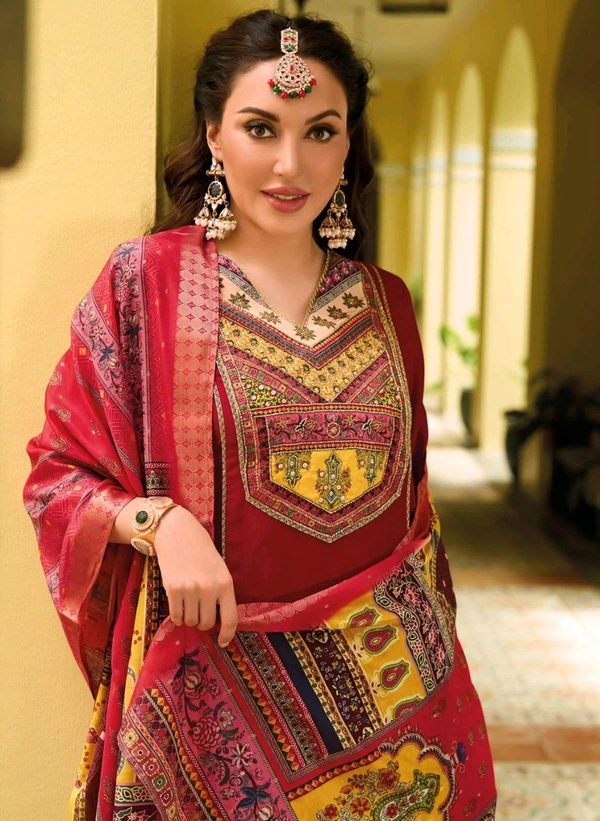 Antique Fashion 1 New Launching Designer Kurti Pant Collection 2024-25 - colour 5, 3XL