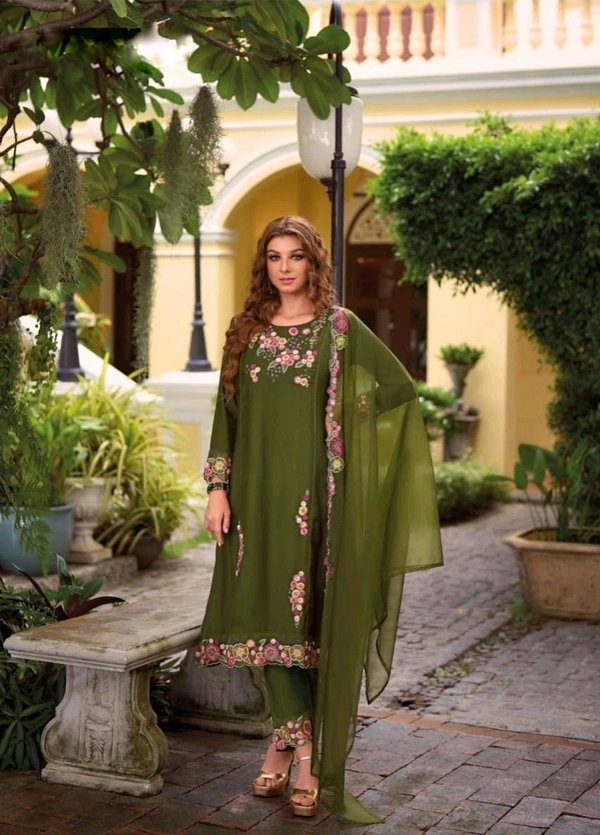 Antique Fashion 1 Kurti Pent Collection  - L