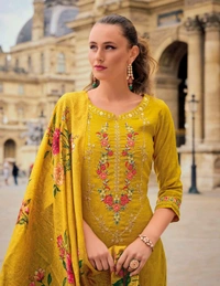 Antique Fashion 1 Kurti Pent Collection  - L