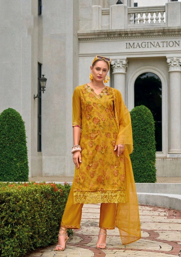 Antique Fashion 1 Kurti Pent Collection  - 3XL