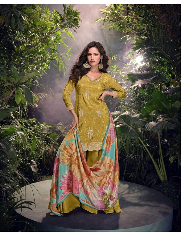 Antique Fashion 1 Kurti Plazo Collection  - XL