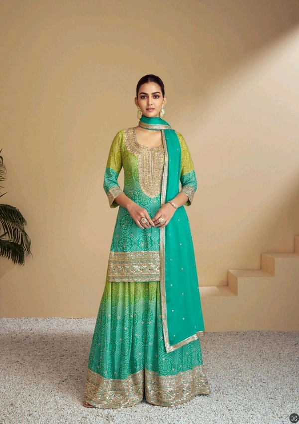 Antique Fashion 1 Kurti Plazo Collection 2024-25 - L, colour 1