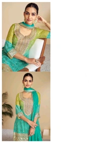 Antique Fashion 1 Kurti Plazo Collection 2024-25 - L, colour 1