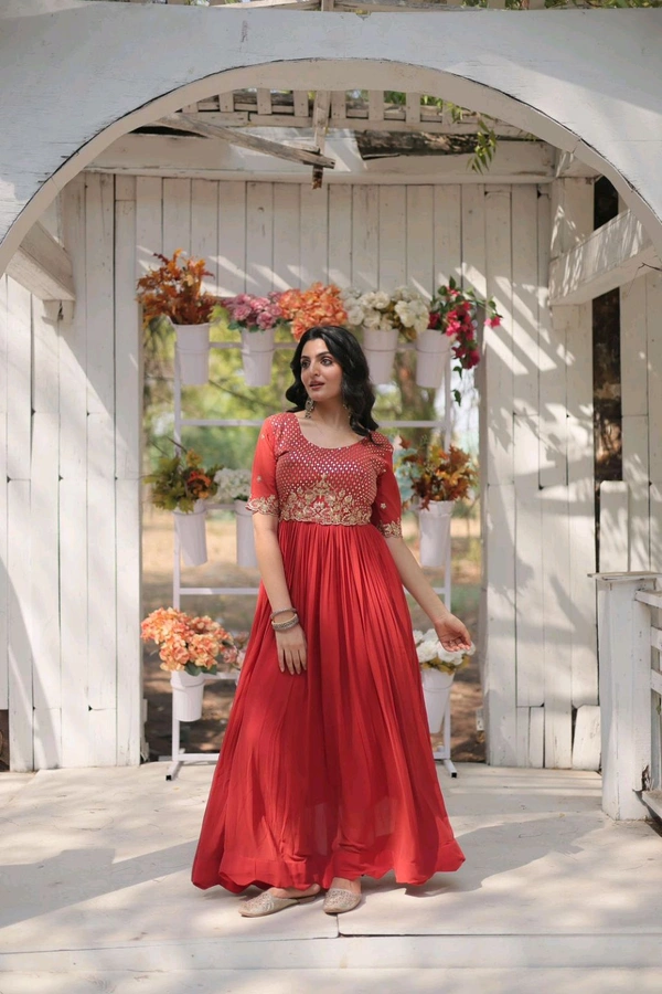 Antique Fashion 1 PREMIUM DESIGNER READYMADE GOWN COLLECTION  - XL