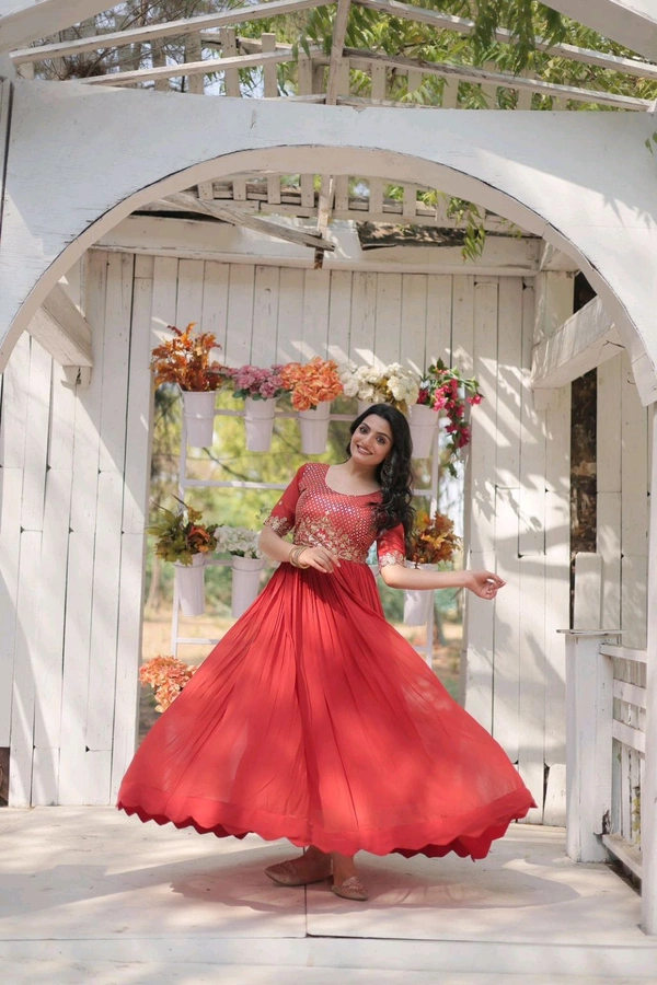 Antique Fashion 1 PREMIUM DESIGNER READYMADE GOWN COLLECTION  - XL