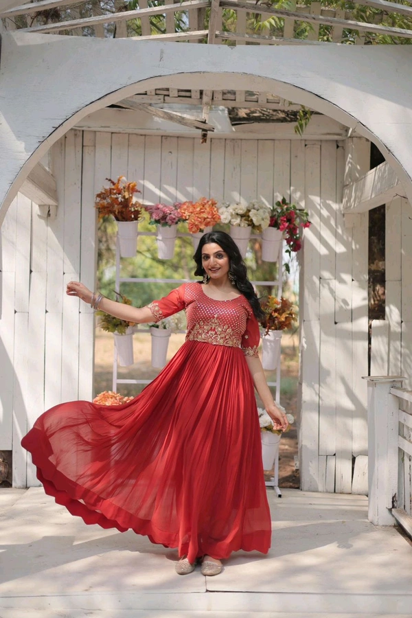 Antique Fashion 1 PREMIUM DESIGNER READYMADE GOWN COLLECTION  - XL
