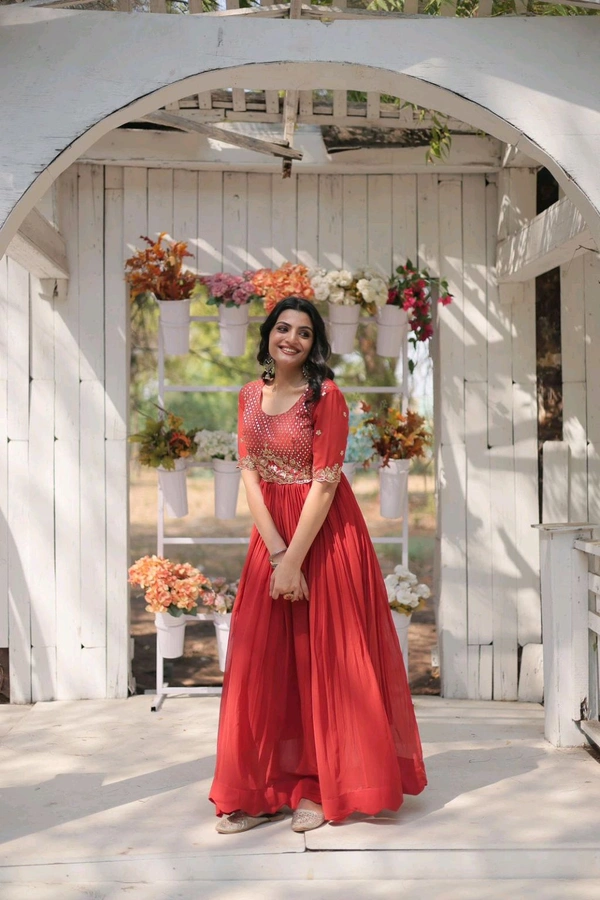 Antique Fashion 1 PREMIUM DESIGNER READYMADE GOWN COLLECTION  - 2XL
