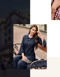 Antique Fashion 1 Present  Kurti Plazo Set - XL