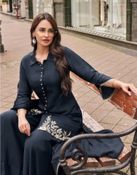 Antique Fashion 1 Present  Kurti Plazo Set - XL