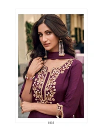 Antique Fashion 1 Present  Kurti Plazo Set - L