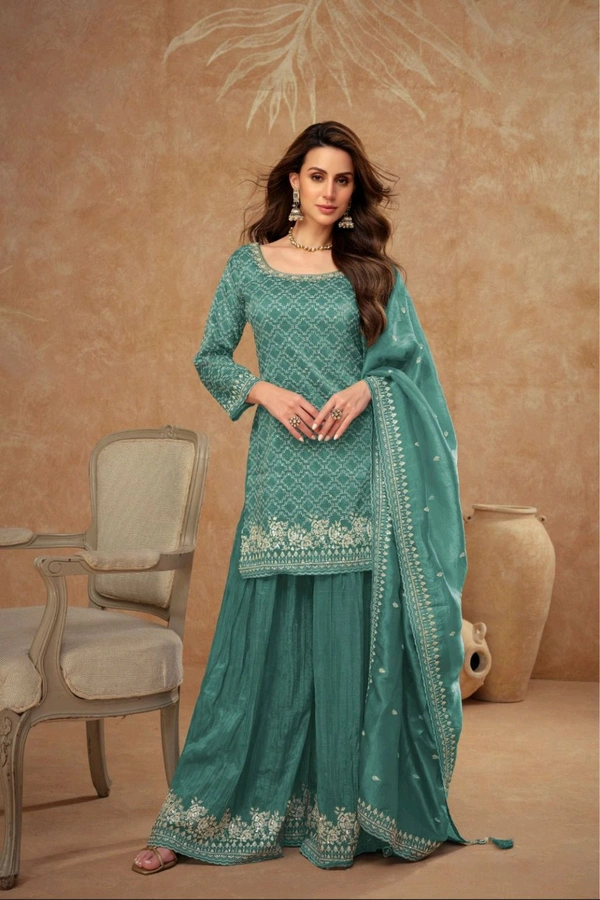 Antique Fashion 1 Designer Kuti Plazo Set Collection  - colour 3, S