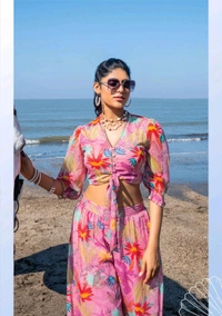 Antique Fashion 1 Crop Top Plazo Collection 2024-25 - M