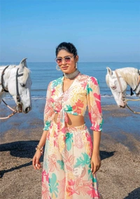 Antique Fashion 1 Crop Top Plazo Collection 2024-25 - L