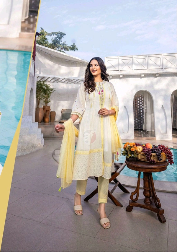 Antique Fashion 1 Kurti Pant Collection 2025 - colour 4, M