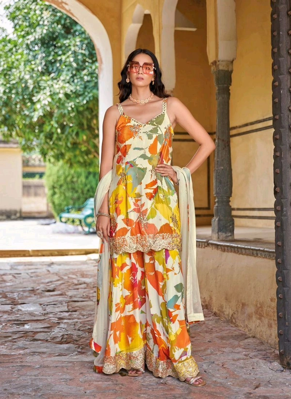 Antique Fashion 1 Kurti Plazo Set Collection 2025 - XL