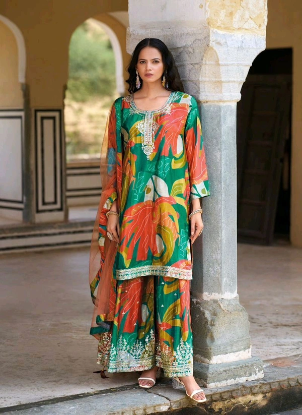 Antique Fashion 1 Kurti Plazo Set Collection 2025 - M
