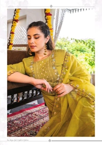 Antique Fashion 1 Kurti Pant Collection 2024 25 - L, colour 4