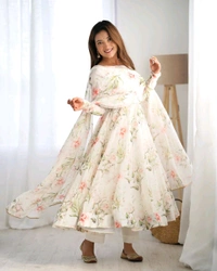 Antique Fashion 1 This colourfull lightweight  fresh look outfit is perfect for upcoming summer festivities and weddings which provides you more comfort and style - M