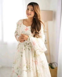 Antique Fashion 1 This colourfull lightweight  fresh look outfit is perfect for upcoming summer festivities and weddings which provides you more comfort and style - S