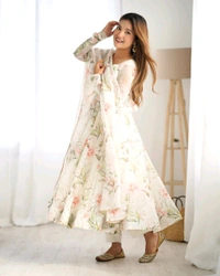 Antique Fashion 1 This colourfull lightweight  fresh look outfit is perfect for upcoming summer festivities and weddings which provides you more comfort and style - S