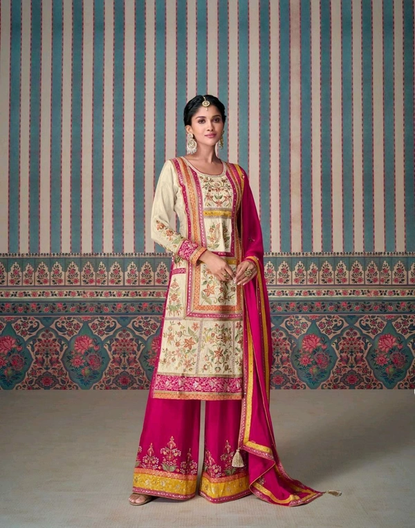 Antique Fashion 1 Designer Kurti Plazo Collection 2024-25 - L, colour 1