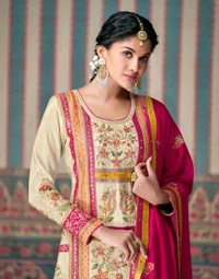 Antique Fashion 1 Designer Kurti Plazo Collection 2024-25 - L, colour 1