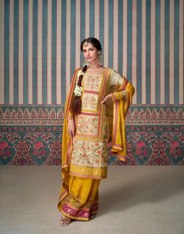 Antique Fashion 1 Designer Kurti Plazo Collection 2024-25 - L, colour 2