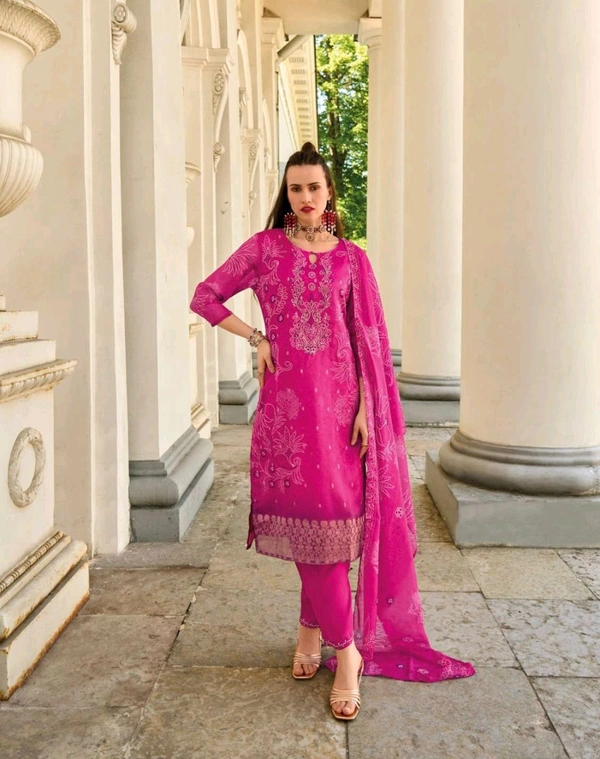 Antique Fashion 1 Kurti Pant Duppta Set  - 2XL