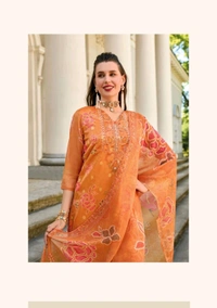 Antique Fashion 1 Kurti Pant Duppta Set  - XL