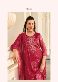 Antique Fashion 1 Kurti Pant Duppta Set  - L