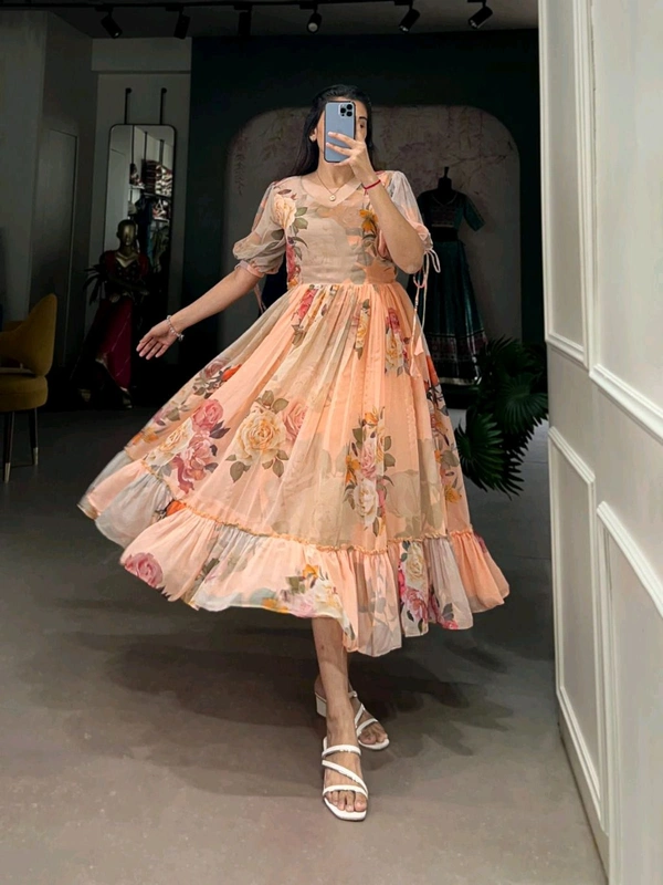 Antique Fashion 1 Beautiful Frock  - colour 7