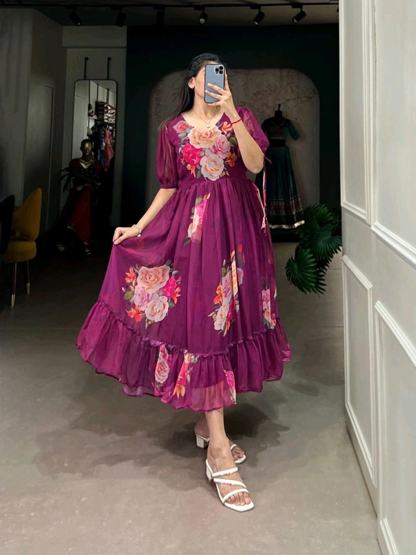 Antique Fashion 1 Beautiful Frock  - colour 10