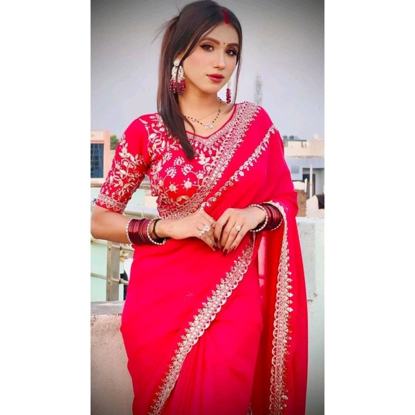 Antique Fashion 1 Beautiful Saree Collection 2024 - colour 1, Unstitched Blouse