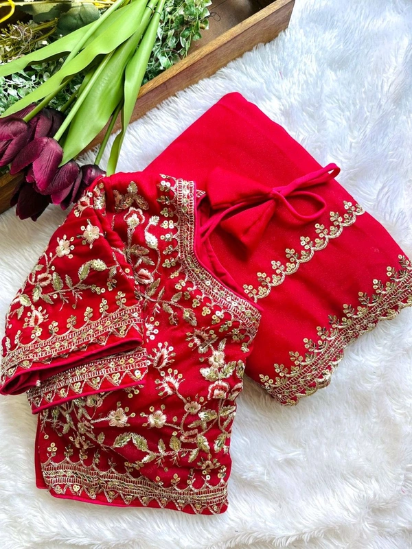 Antique Fashion 1 Beautiful Saree Collection 2024 - colour 1, Unstitched Blouse