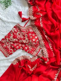 Antique Fashion 1 Beautiful Saree Collection 2024 - colour 2, Stitched Blouse