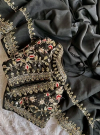Antique Fashion 1 Beautiful Saree Collection 2024 - colour 3, Stitched Blouse