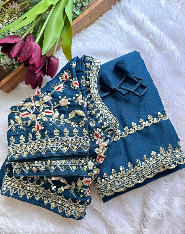 Antique Fashion 1 Beautiful Saree Collection 2024 - colour 4, Stitched Blouse