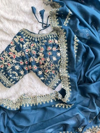 Antique Fashion 1 Beautiful Saree Collection 2024 - colour 4, Stitched Blouse