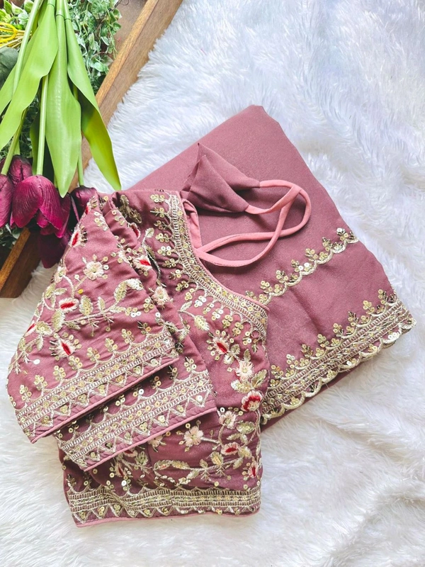 Antique Fashion 1 Beautiful Saree Collection 2024 - colour 5, Unstitched Blouse