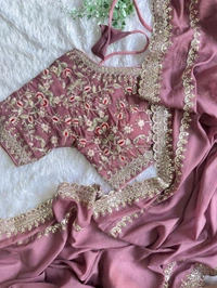 Antique Fashion 1 Beautiful Saree Collection 2024 - colour 5, Unstitched Blouse