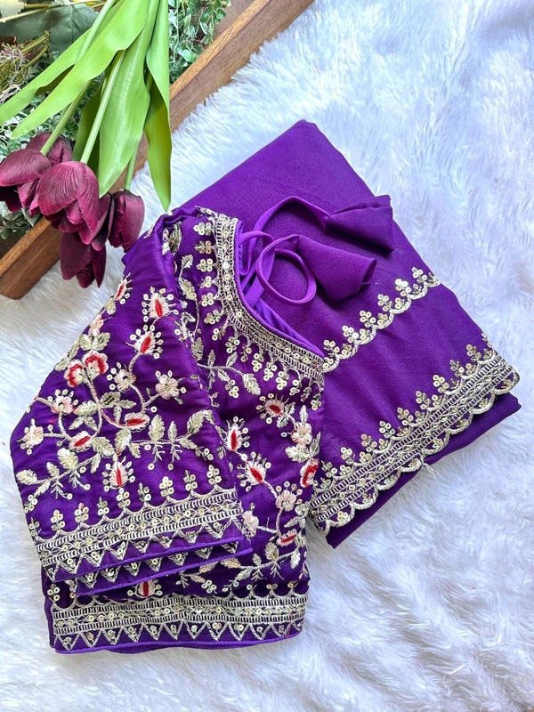 Antique Fashion 1 Beautiful Saree Collection 2024 - colour 6, Stitched Blouse