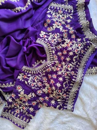 Antique Fashion 1 Beautiful Saree Collection 2024 - colour 6, Unstitched Blouse
