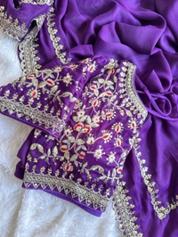 Antique Fashion 1 Beautiful Saree Collection 2024 - colour 6, Unstitched Blouse