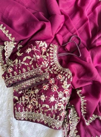 Antique Fashion 1 Beautiful Saree Collection 2024 - colour 7, Unstitched Blouse