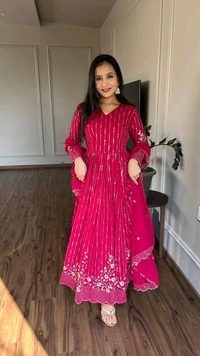 Antique Fashion 1 Launching New Festival Long Gown  Duptta - XL, colour 1