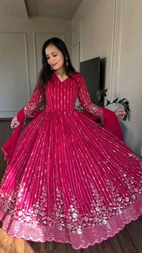 Antique Fashion 1 Launching New Festival Long Gown  Duptta - XL, colour 1