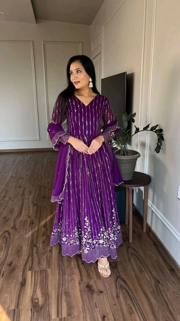Antique Fashion 1 Launching New Festival Long Gown  Duptta - M, colour 2