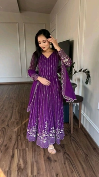 Antique Fashion 1 Launching New Festival Long Gown  Duptta - M, colour 2