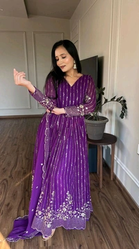Antique Fashion 1 Launching New Festival Long Gown  Duptta - M, colour 2