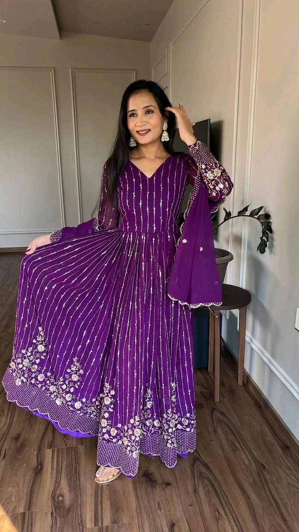 Antique Fashion 1 Launching New Festival Long Gown  Duptta - M, colour 2